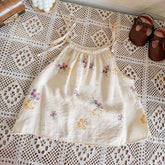 Girls' Summer Over Cute Suspenders Little Girl Sleeveless Printed Top