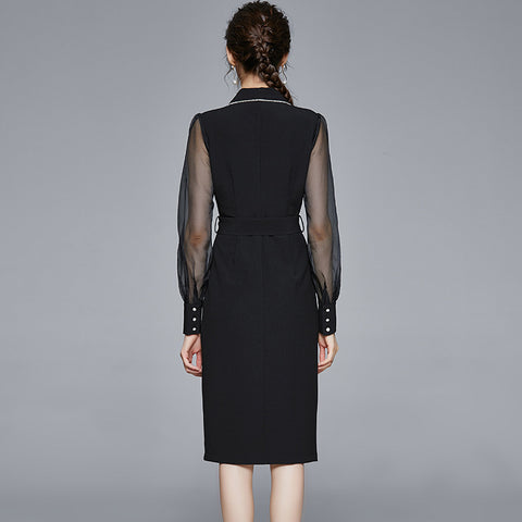 French Small Suit Dress Mid-Length Autumn Business Wear Temperament Skirt