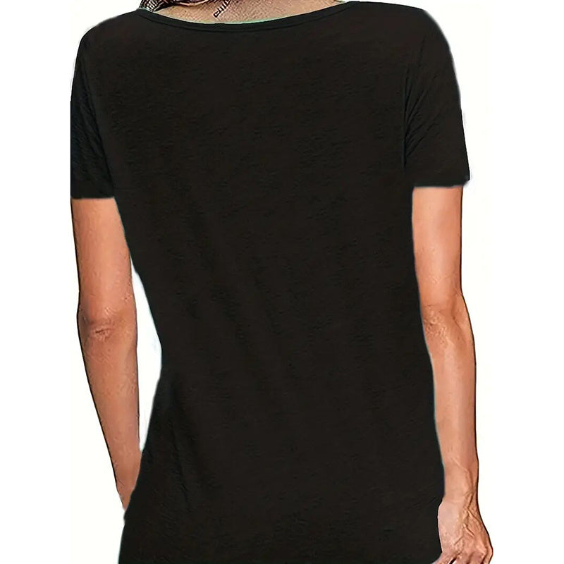 Women's Cute Cat Graphic T-Shirt Casual Crewneck Short Sleeve Summer Top For Cat Lovers And Everyday Wear