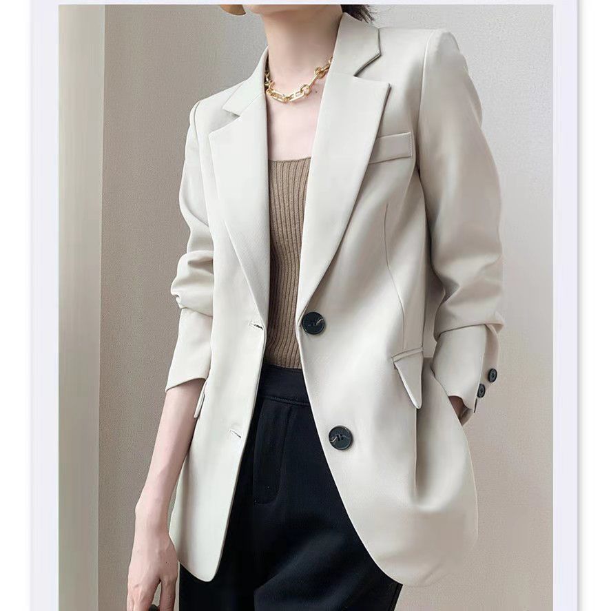 Design Sense Niche Suit Brown Small Suit Jacket Women