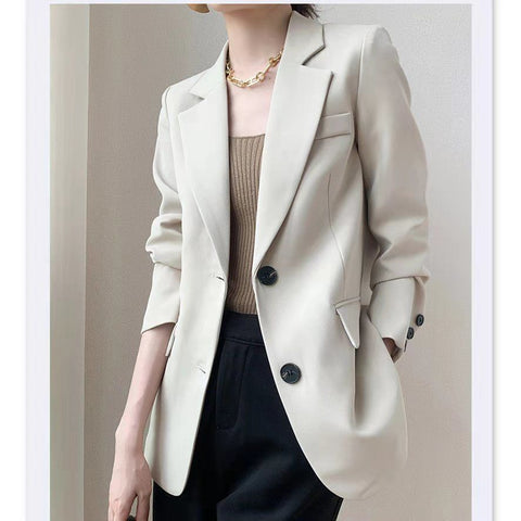 Design Sense Niche Suit Brown Small Suit Jacket Women