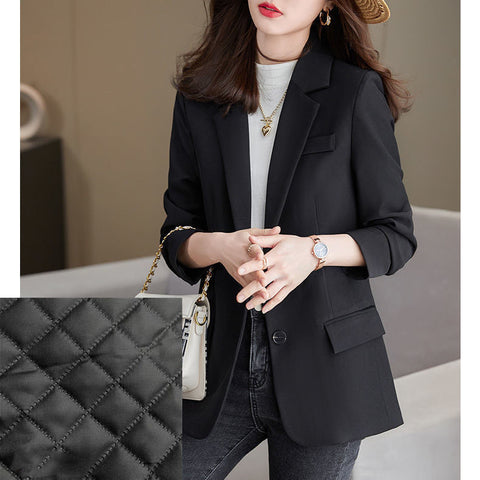 Design Sense Niche Suit Brown Small Suit Jacket Women