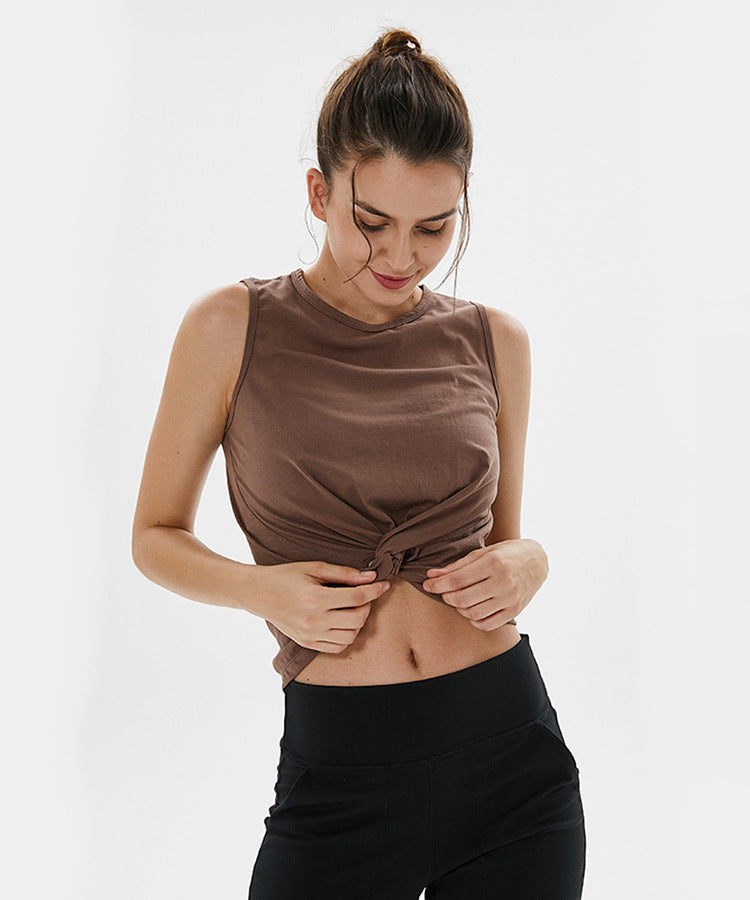 Loose yoga tops sleeveless