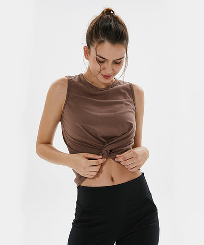 Loose yoga tops sleeveless