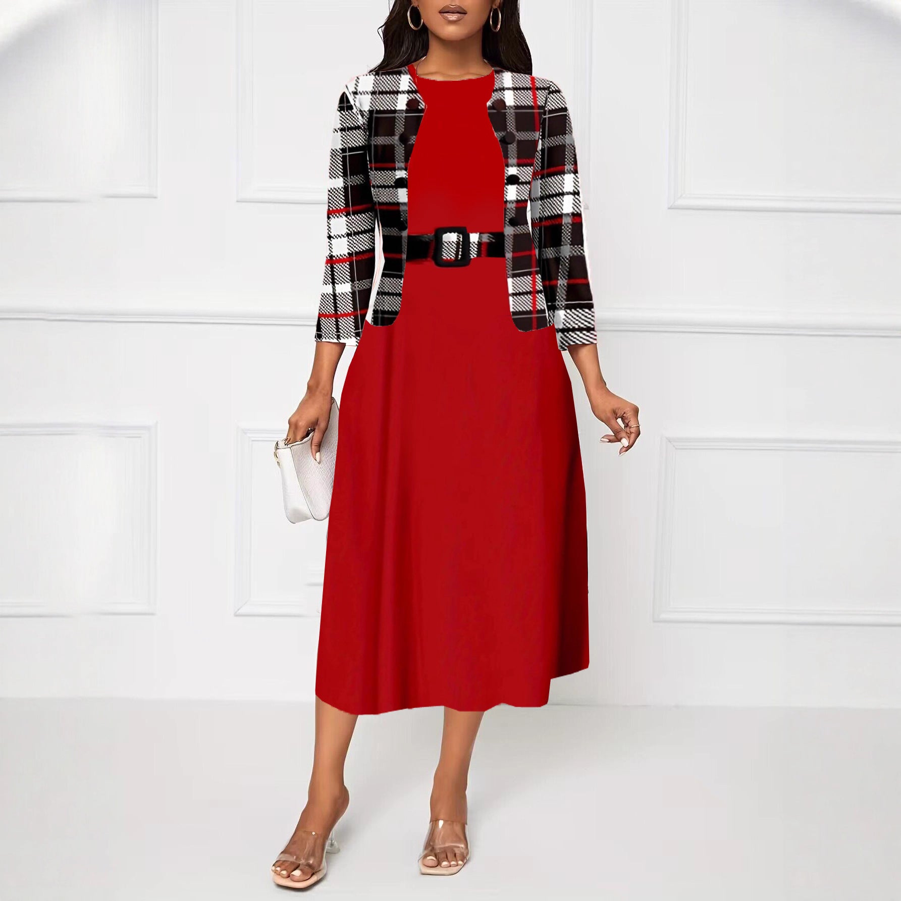 Printed Two-piece Suit Business Suit And Dress