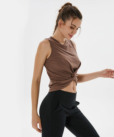 Loose yoga tops sleeveless