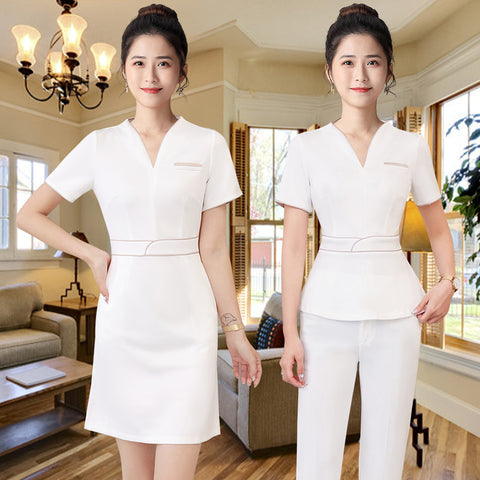 Work Clothes Women's Half Sleeve Business Dress