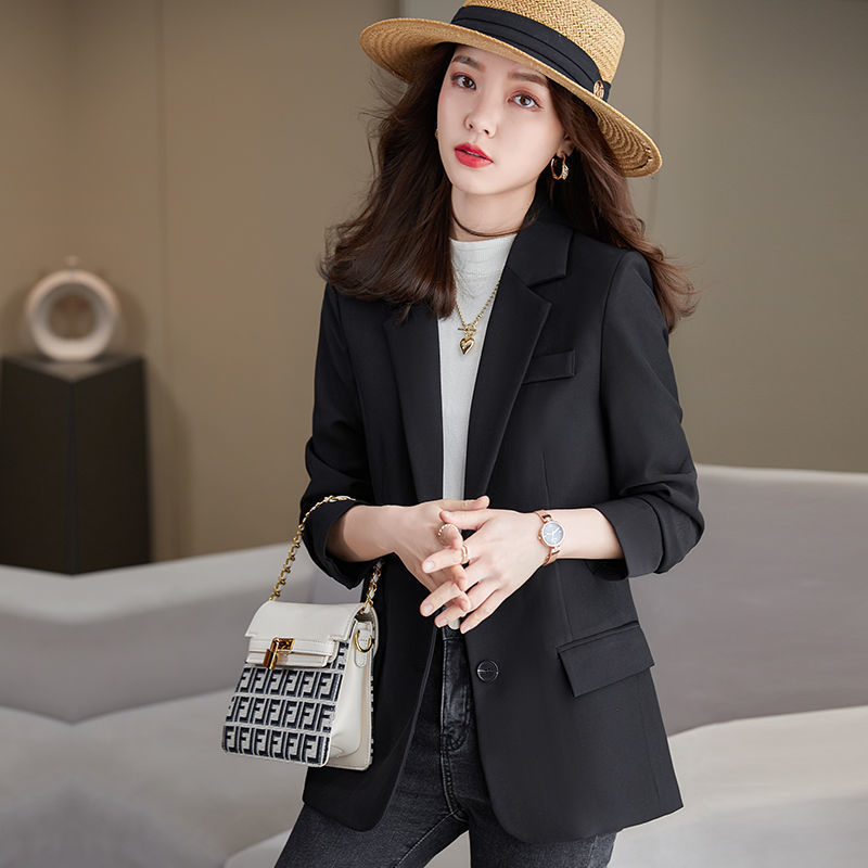 Design Sense Niche Suit Brown Small Suit Jacket Women