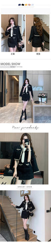 Style Business Suit And Dress Suspender Skirt Short Coat