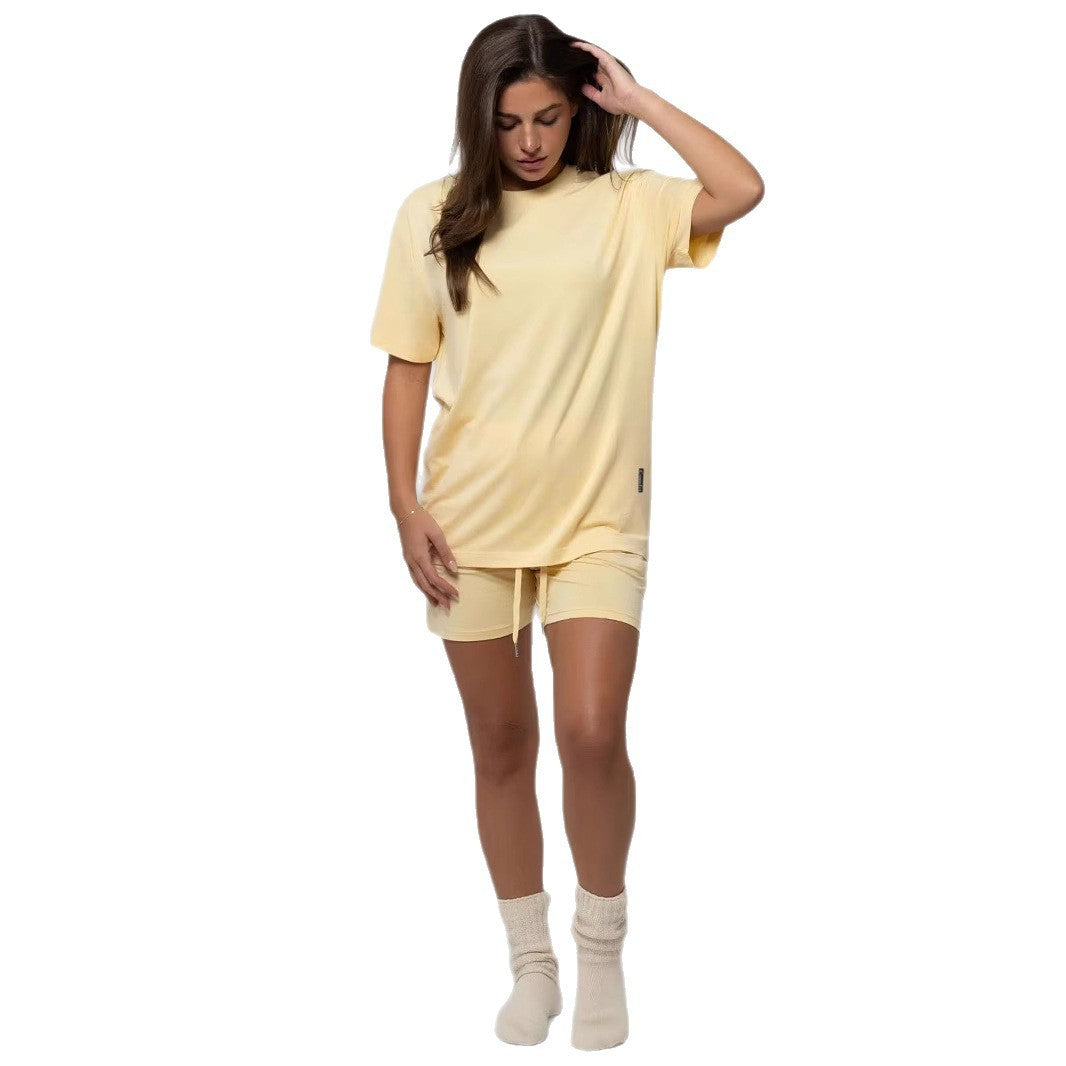 Women's Plus Size Loose Casual Summer Short-sleeved Home Wear Suit