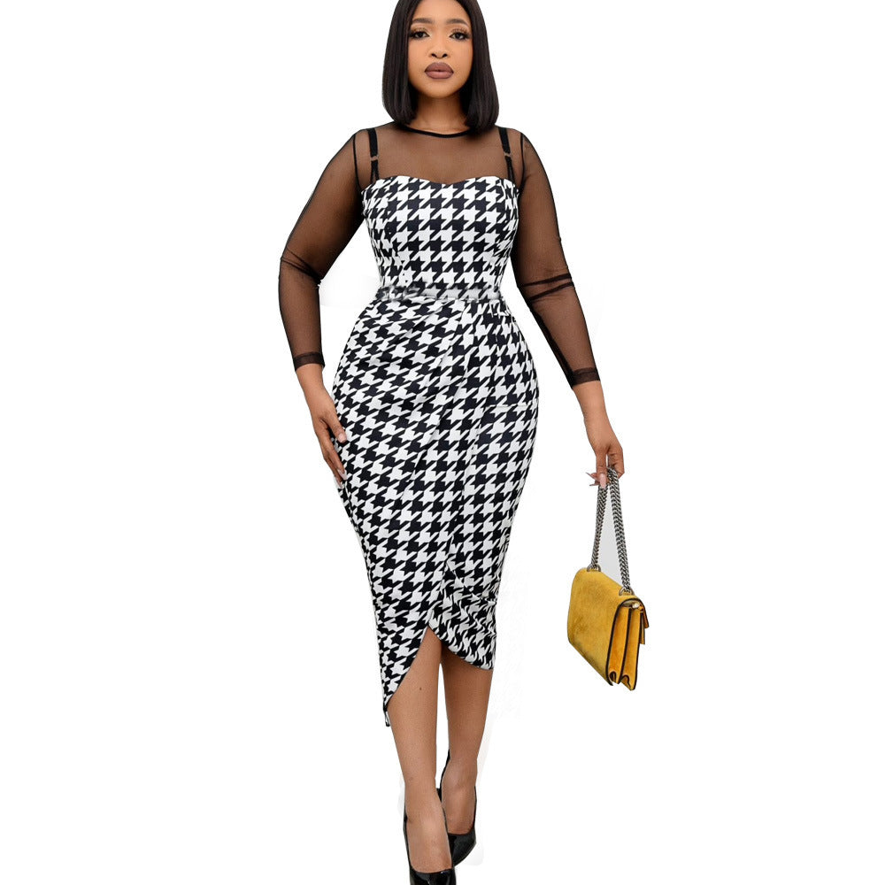 Summer Screen Printed Dress Casual Women's Wear