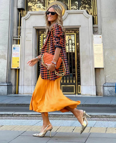 Houndstooth Loose Suit Jacket Women